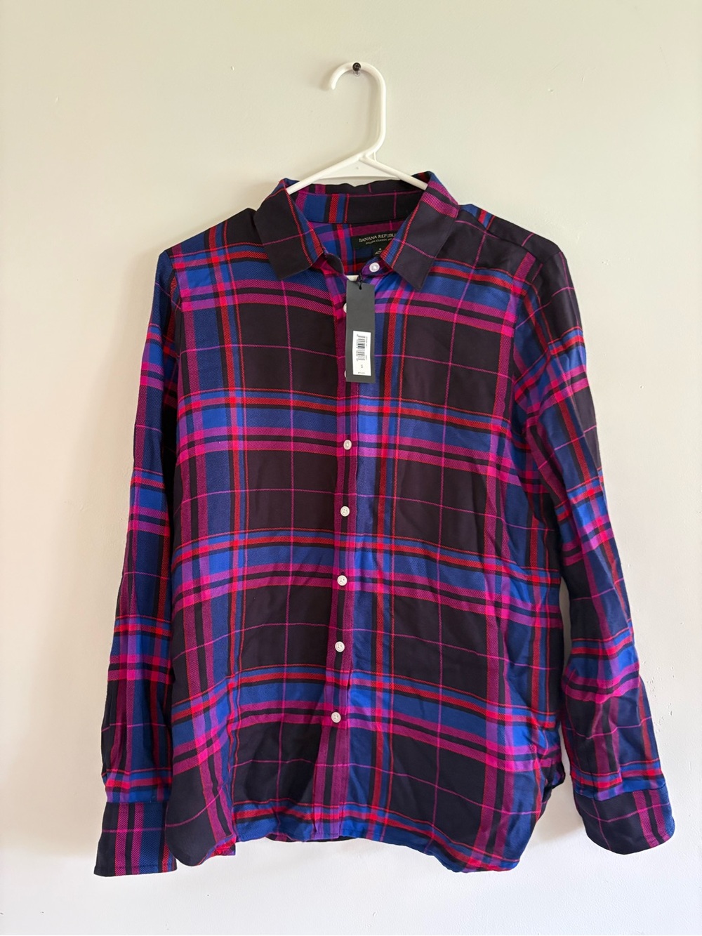 Banana Republic Plaid Button Down NWT